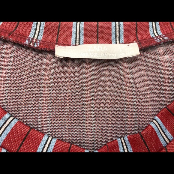 Zara Full Sleeve Striped Crop Top - Picture 2 of 5